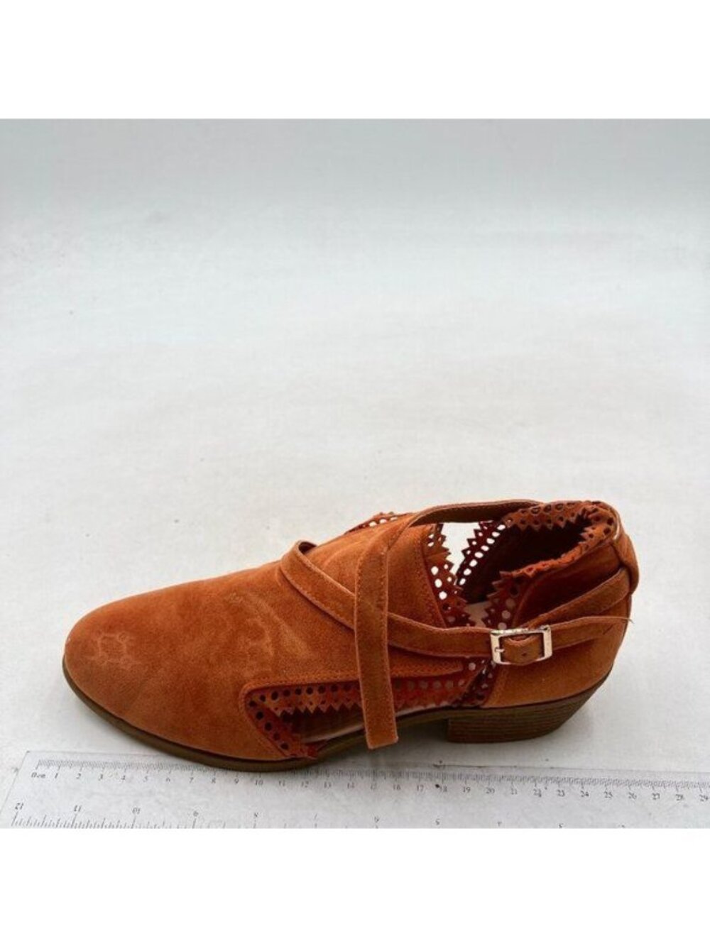 Women's Fashion Closed Toe Multi Strap Ankle Bootie Block Heel Brown